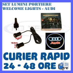 SET 2 x LUMINI LOGO LASER AUDI GENERATIA 6 (12V, CAMION 24V) - LED CREE 7W