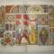 Plansa color cu diverse vitralii, anii 1885-1890
