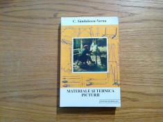 MATERIALE SI TEHNICA PICTURII - C. Sandulescu - Verna - 2000, 547 p. foto