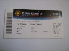 Bilet meci fotbal / FC Steaua Bucuresti (FCSB)-Petrolul (11 iulie 2015) foto