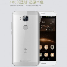 Huawei G8 - Pachet Husa Silicon Transparent + Folie Sticla Securizata foto