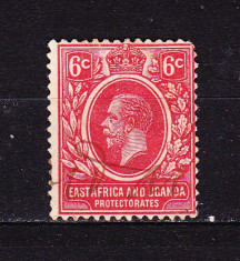 Timbre AFRICA DE EST = UGANDA BRITANICA - KING EDUARD VII foto