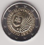 Moneda 2 Euro Comemorativă Slovacia 2016 Președinția UE UNC