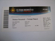 Bilet meci fotbal / FC Steaua Bucuresti (FCSB)-Petrolul (9 aprilie 2015) foto