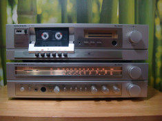 Amplituner Vintage Grundig Silver R400 + Deck Vintage Grundig Silver CF400 foto