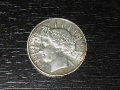 Moneda argint 100 franci Franta 1988, stare buna foto