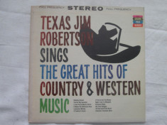 Texas Jim Robertson ?? The Great Hits Of Country &amp;amp; Western Music _ vinyl (LP)SUA foto