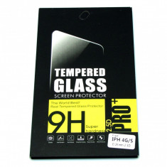 Folie protectie sticla securizata tempered glass Apple iPhone 4 foto