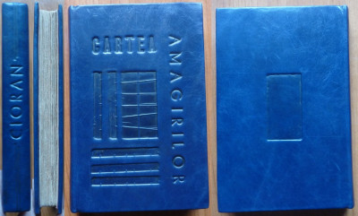 Emil Cioran, Cartea amagirilor, Editura Cugetarea, 1936, ed. 1, legatura piele foto