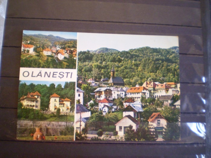 R.S.R. - OLANESTI - VEDERI PANORAMICE ALE STATIUNII - CIRCULATA, TIMBRATA.