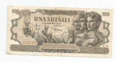 LL bancnota Romania 100 lei 1947 XF foto