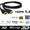 Cablu HDMI 1.4V - High Speed 1.5 Metri FullHD Mufe Aurite C50