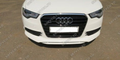 Prelungire spoiler bara fata Audi A6 4G C7 2011 2012 2013 2014 ABT Sline S6 Rs6 foto