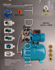 Hidrofor din INOX AUJET100SS 1500 W 100% bobinaj cupru vas 24L foto