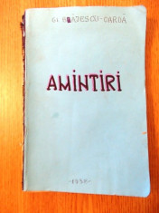 BAJESCU OARDA- AMINTIRI- 1938 foto