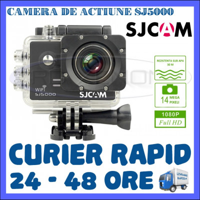 CAMERA DE ACTIUNE SPORT SJ5000 WIFI, FULL HD 1080P, 14 MPX, ACCESORII DE FIXARE foto