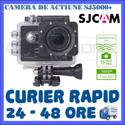 CAMERA DE ACTIUNE SPORT SJ5000+ PLUS, FULL HD 1080p, 16 MPX, ACCESORII DE FIXARE foto