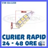 BEC AUTO LED LEDURI POZITIE T10 (W5W) - 13 SMD - POZITII, PLAFONIERA, NUMAR, Universal