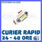 BEC AUTO LED LEDURI - SOFIT FESTOON C5W - 39 mm 6 SMD - PLAFONIERA NUMAR