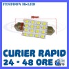 BEC AUTO LED LEDURI - SOFIT FESTOON C5W - 39 mm 16 SMD - PLAFONIERA, NUMAR, Universal