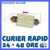 BEC AUTO LED LEDURI - SOFIT FESTOON C5W - 39 mm 16 SMD - PLAFONIERA, NUMAR, Universal, ZDM