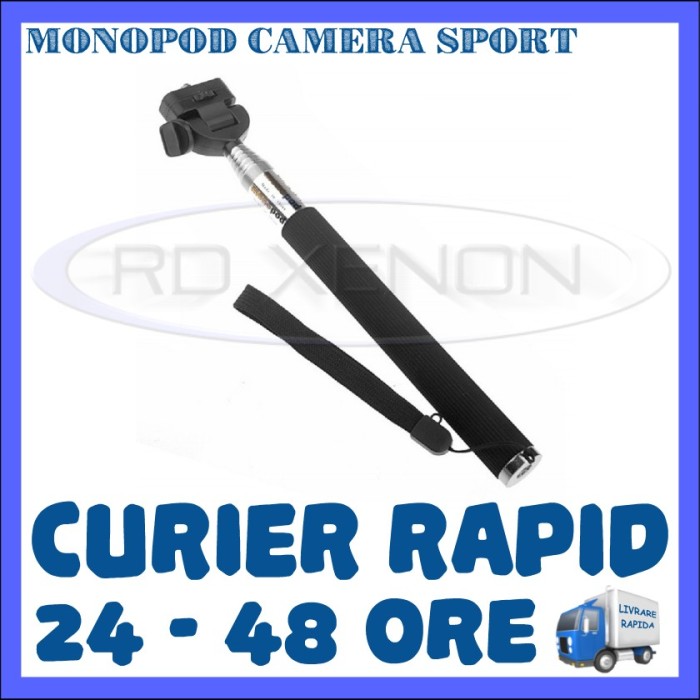 SELFIE STICK TELESCOPIC 108CM PT. CAMERA SJCAM SJ4000, SJ5000, GOPRO foto mare SELFIE STICK TELESCOPIC 108CM PT. CAMERA SJCAM SJ4000, SJ5000, GOPRO foto mare