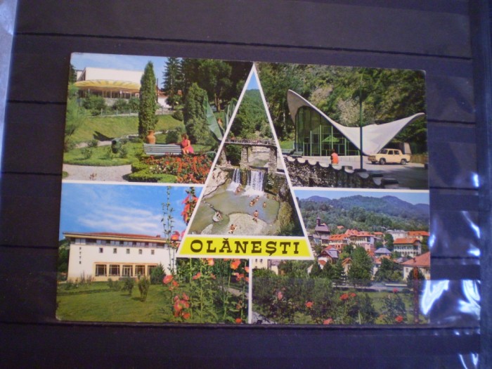 R.S.R. - OLANESTI - VEDERI DIN STATIUNE - CIRCULATA. TIMBRATA .