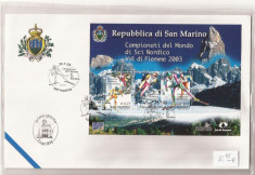 San Marino - FDC - 2003 - Ski Campionati del Mondo foto