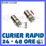 Cumpara ieftin BEC AUTO LED LEDURI POZITIE BA9S BAX9S BAY9S - 5 SMD - POZITII PLAFONIERA NUMAR, Universal, ZDM