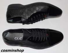 Pantofi GUCCI 100% Piele Lacuita si Piele Naturala - Model NOU !!! foto