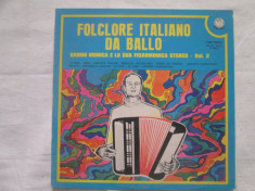 Nando Monica - Folclore Italiano Da Ballo _ vinyl (LP) Italia foto