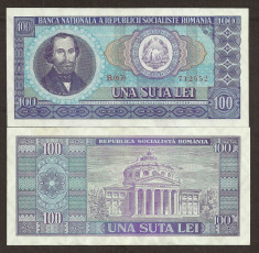 ROMANIA 100 LEI 1966 UNC [01] necirculata foto