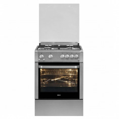 Beko Aragaz BEKO CSG62120FDX, 4 arzatoare, inox+silver foto