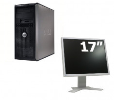 Calculator Dell Optiplex 755 MT, Intel Core 2 Duo E6750 2.66Ghz, 2Gb DDR2, 80GB, Combo + Monitor 17 inch diverse modele foto