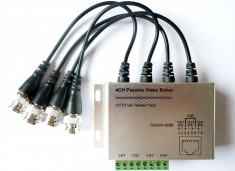 Video transceiver pasiv Viglio cu 4 canale,4 conectori bnc female, RJ45, terminale. foto