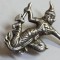 BROSA argint DANSATOARE KHON rara SIAM 1900 manopera EXCEPTIONALA rara De EFECT
