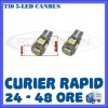 BEC AUTO LED LEDURI POZITIE T10 W5W - 5 SMD CANBUS FARA EROARE - POZITII, Universal