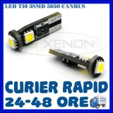 BEC AUTO LED LEDURI POZITIE T10 W5W - 3 SMD CANBUS FARA EROARE - POZITII NUMAR, Universal