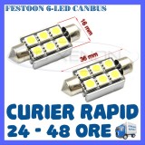 Cumpara ieftin BEC AUTO LED LEDURI - SOFIT FESTOON C5W 36 mm - 6 SMD CANBUS FARA EROARE - NUMAR, Volkswagen, ZDM