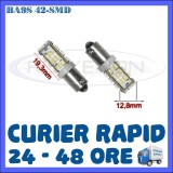 Cumpara ieftin BEC AUTO LED LEDURI POZITIE BA9S BAX9S BAY9S - 42 SMD - POZITII PLAFONIERA NUMAR, Universal
