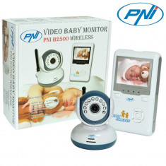 Video baby monitor wireless Pni 2.4 inch, 360 tvl, comunicare pana la 250m foto