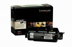 Cartus toner LEXMARK 64016HE, Original, 21000 pagini pentru Lexmark T640, T642, T644 foto