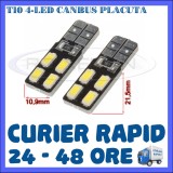 BEC AUTO LED LEDURI POZITIE T10 W5W - 4 SMD 5730 CANBUS FARA EROARE - POZITII, Universal