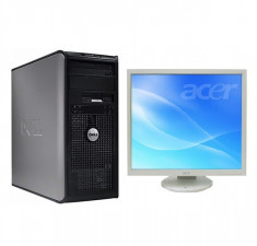 Calculator Dell Optiplex 360, Intel Dual Core E2200, 2.2 Ghz, 2Gb, DDR2, 80GB, DVD-RW + Monitor 19 inch, 1280 x 1024, 16.7 milioane culori foto