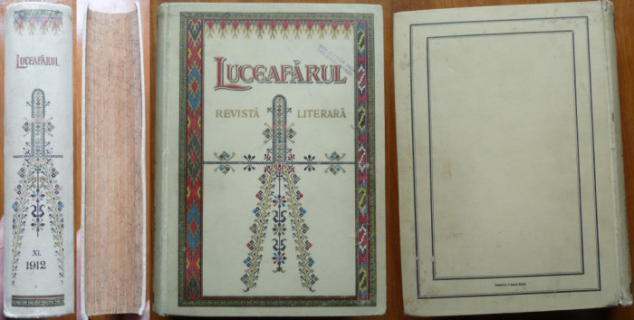 Luceafarul , revista literara , Sibiu , 1912 , an complet in legatura de lux