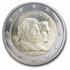 moneda LUXEMBURG 2 euro comemorativa 2006, UNC foto