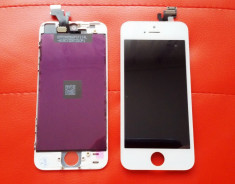 Display LCD Touchscreen Complet Apple iPhone 5 5G Alb White - ORIGINAL foto