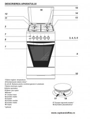 Hansa Aragaz HANSA FCGW53009, 4 arzatoare, alb foto