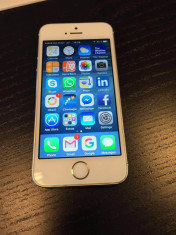 iPhone 5S Gold 16 GB, Neverlooked, pachet complet, impecabil, cumparat nou foto