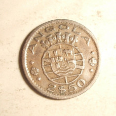 ANGOLA 2 1/2 ESCUDOS 1956